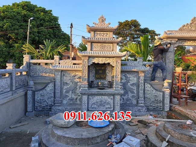 mẫu củng kì đài thờ đá xanh tự nhiên bán tại Lâm Đồng 59