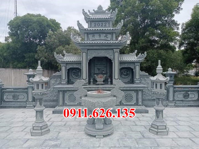 mẫu lầu thờ long đình bằng đá xanh tự nhiên nguyên khối bán Tây Ninh