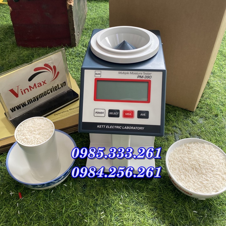 Máy đo độ ẩm, máy phân tích độ ẩm nông sản Kett PM390