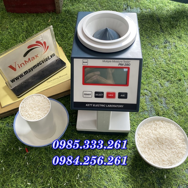 Máy đo độ ẩm, máy phân tích độ ẩm nông sản Kett PM390