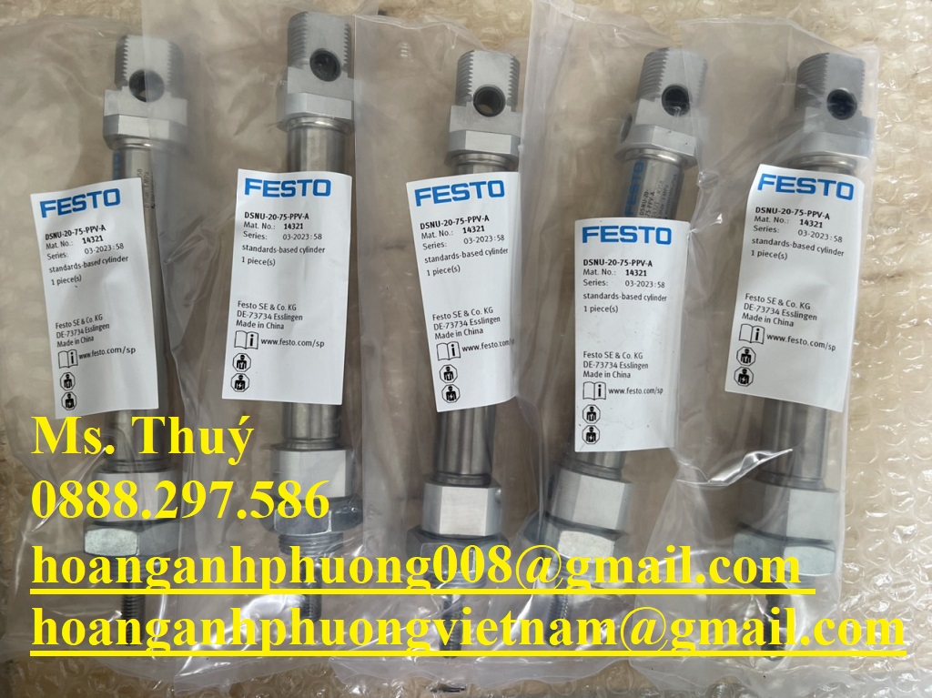 Festo DSNU-20-75-PPV-A - Xi lanh new 100% - Giao hàng toàn quốc