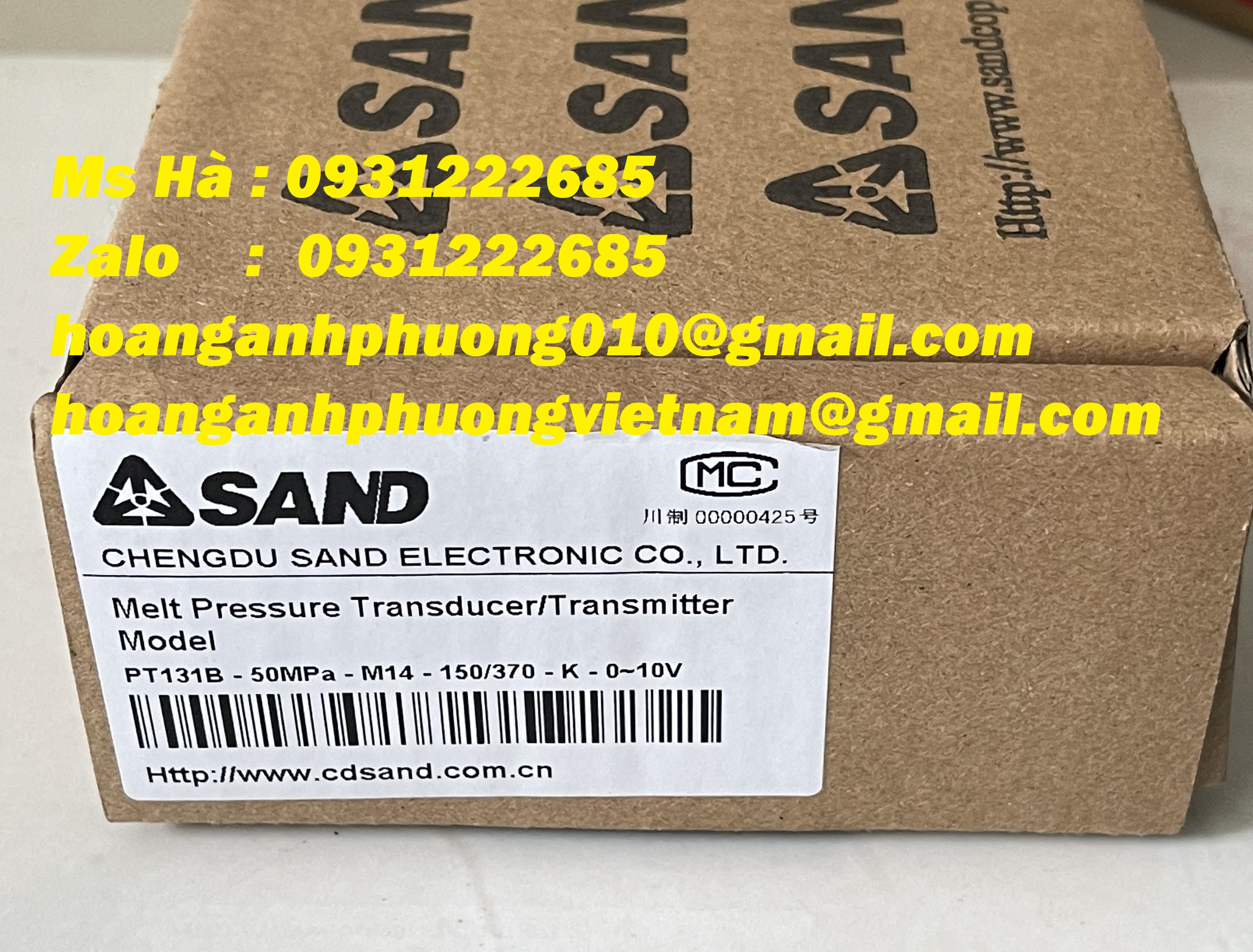 PT131B-50MPa-M14-150/370-K Sand  đầu dò nhập khẩu