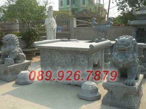 Bàn lễ đá - Mẫu bàn thờ đá đặt trước từ đường, nhà thờ bán Khánh Hòa