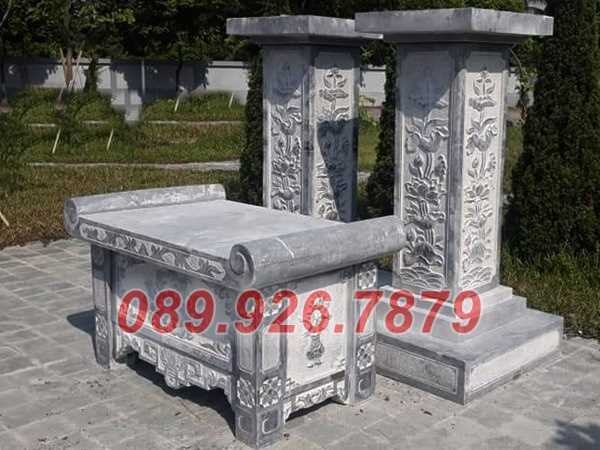 Bàn lễ đá - Mẫu bàn thờ đá đặt trước từ đường, nhà thờ bán Khánh Hòa