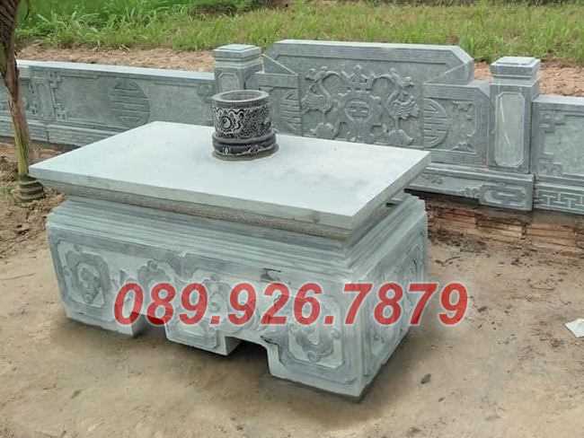Mẫu bàn thờ bằng đá đẹp đặt trước mộ, nghĩa trang, nhà mồ bán Gia Lai