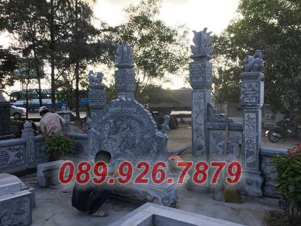 Bình phong đá - Mẫu bình phong đá nghĩa trang, lăng mộ đẹp bán Long An