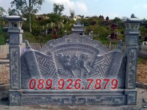 Bình phong đá - Mẫu bình phong đá đặt trước mộ đẹp bán Tây Ninh