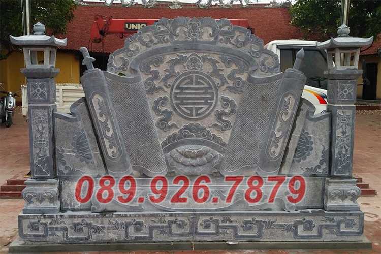 Cuốn thư đá - Mẫu cuốn thư đá đặt ở chùa miếu, nhà thờ bán Hồ Chí Minh