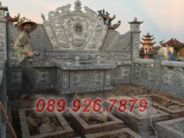 Bình phong đá - Mẫu bình phong bằng đá lăng mộ đẹp bán Hồ Chí Minh