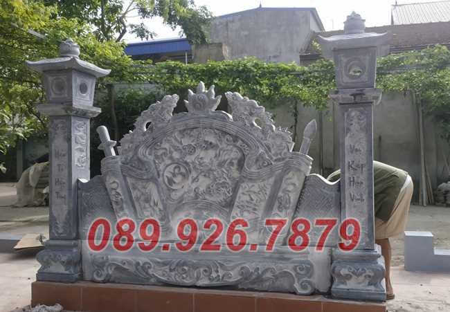 Bình phong đá - Mẫu bình phong đá khu lăng mộ, nghĩa trang bán Bến Tre