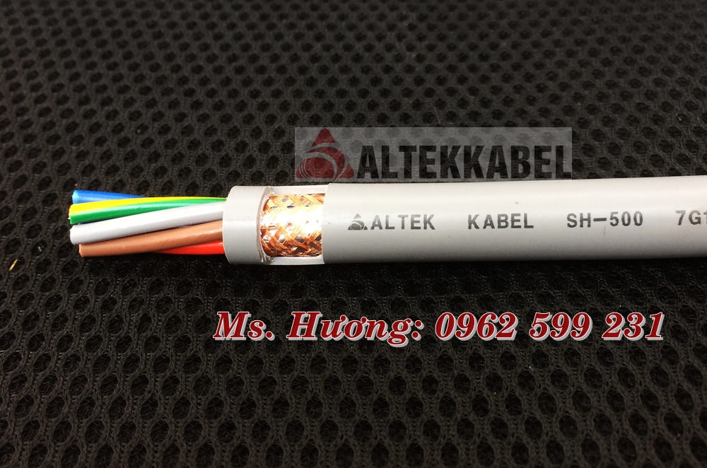 Cáp điều khiển 7 lõi Altek kabel 0.5, 0.75, 1.0, 1.5 mm2