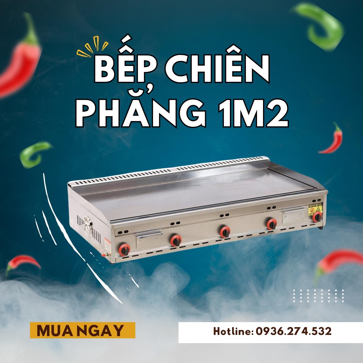 Bếp chiên phẳng gas size lớn  (90/ 100/ 120/ 150 cm)