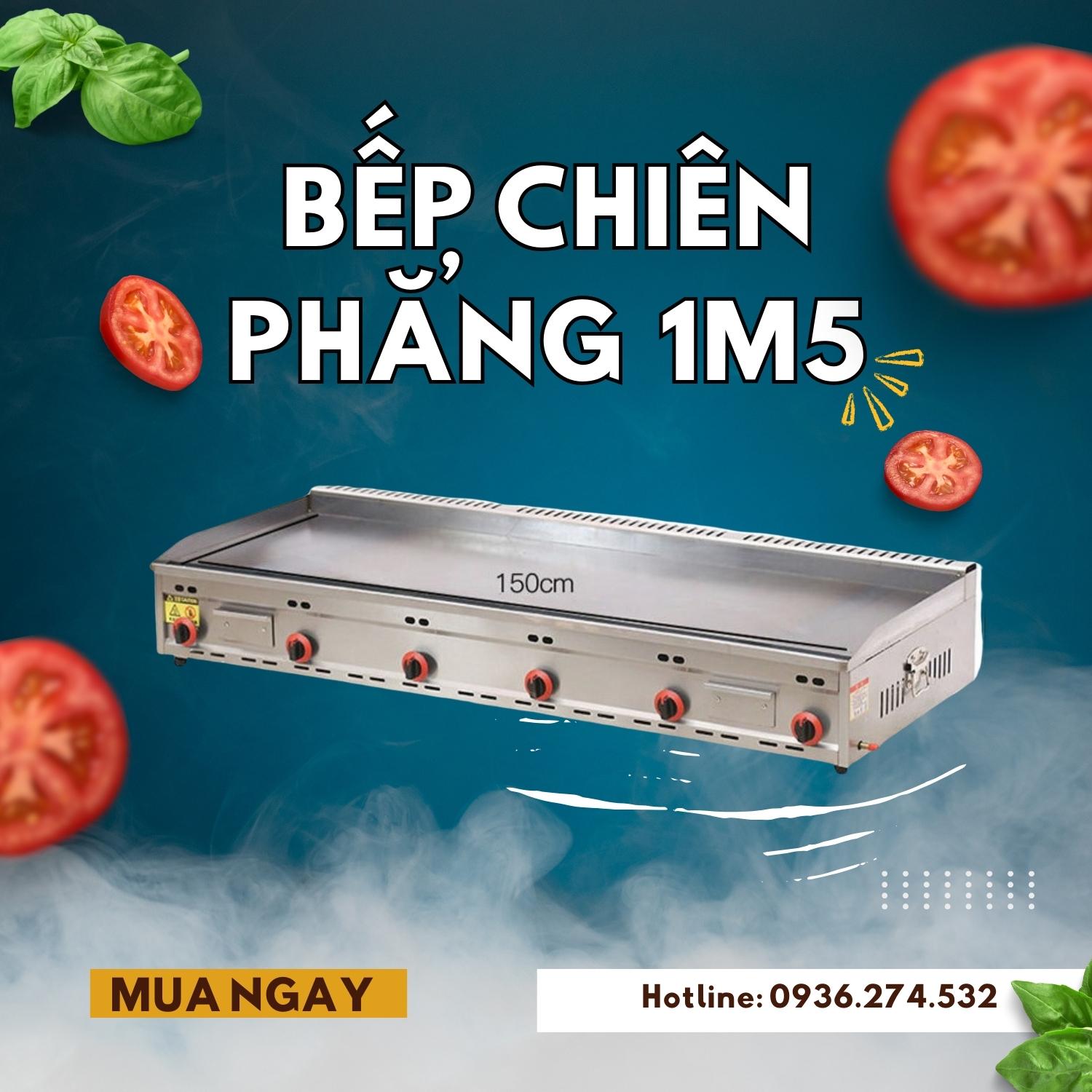 Bếp chiên phẳng gas size lớn  (90/ 100/ 120/ 150 cm)