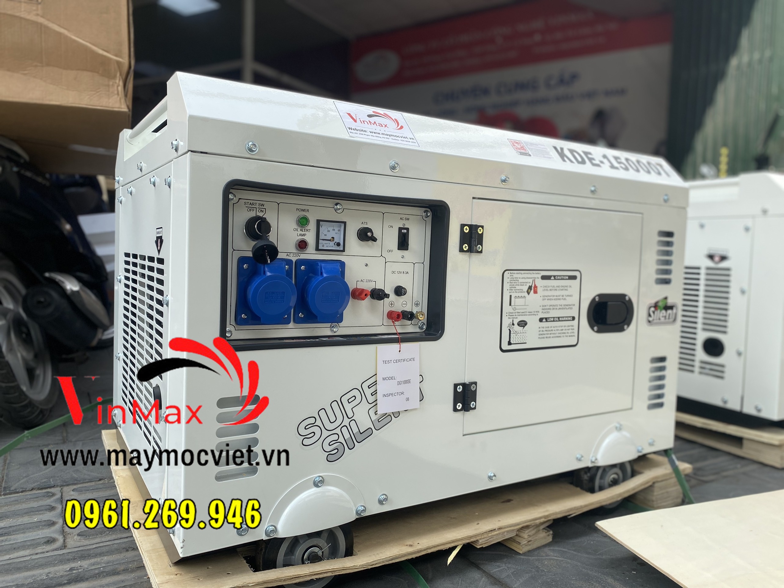 Máy phát điện chạy dầu 10Kw KDE-15000T siêu êm giá rẻ tại Hà Nội