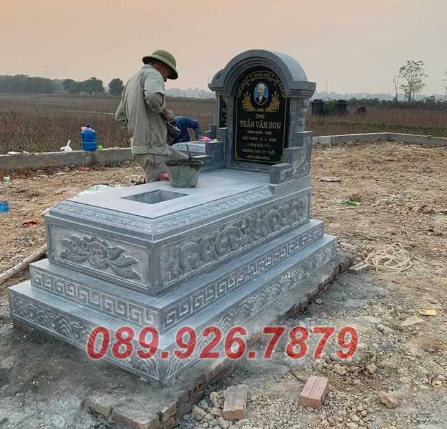 Mộ tam cấp - Mẫu mộ đá tam cấp ông bà, cha mẹ, vợ chồng bán Quảng Ngãi