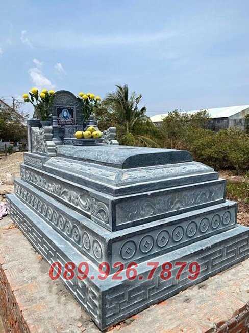Mộ 1 mái - Mẫu mộ đá có mái che chôn tro hài cốt bán Phú Yên