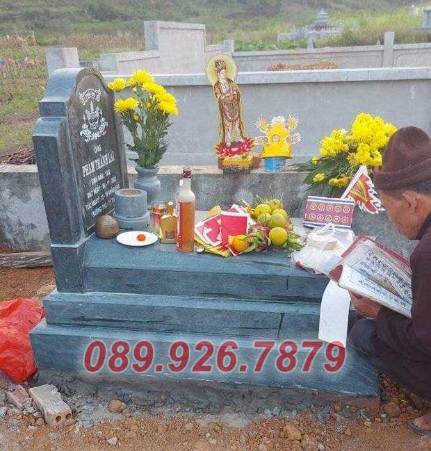 Mẫu mộ đá phu thê bán Ninh Thuận - Mộ đá chôn tro hài cốt ông bà