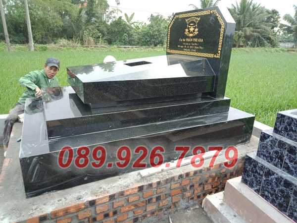 Mộ tam cấp - Mẫu mộ đá hỏa táng ông bà , cha mẹ, bán Hồ Chí Minh