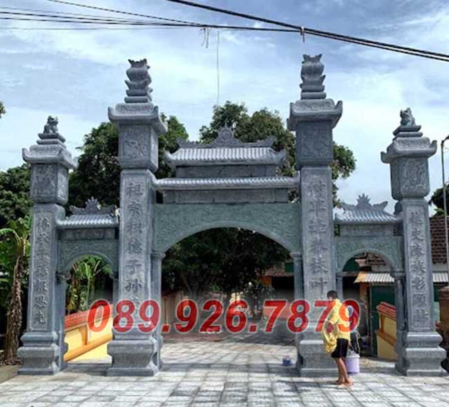 Mâu cổng đá sân nhà đẹp giá rẻ bán Tây Ninh - Cổng đá tam quan tứ trụ