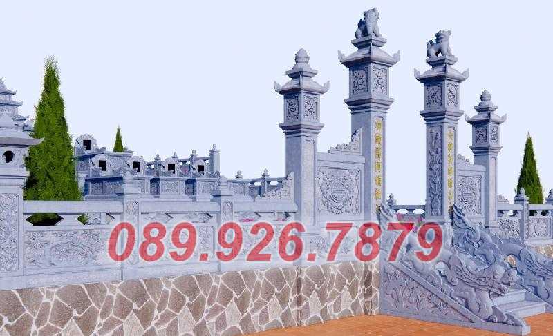 Thiết kế cổng đá sân nhà thờ họ, từ đường, chùa đình miếu bán Đồng Nai