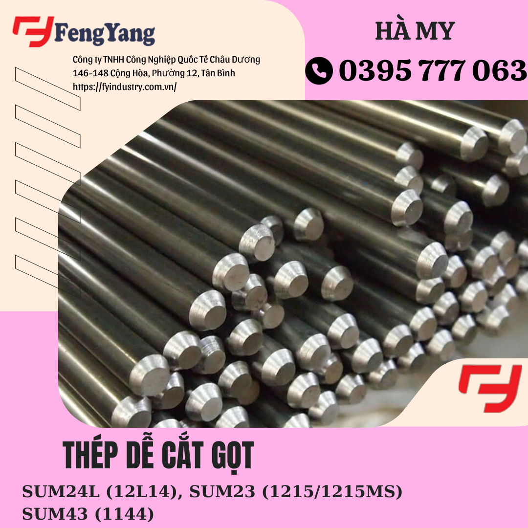 Thép dễ cắt gọt SUM23 1215MS, SUM24L 12L14, SUM43