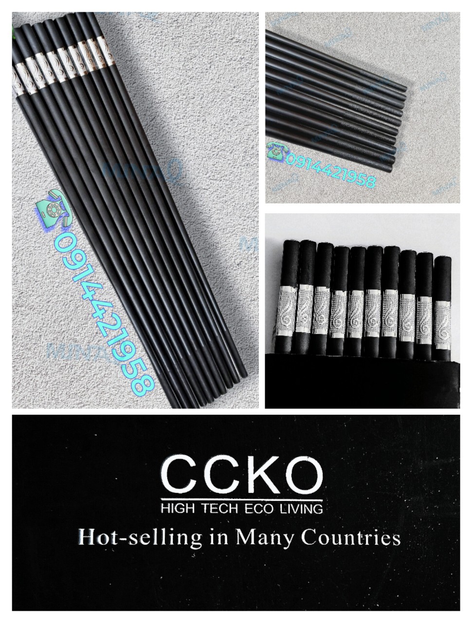 Thiết bị bếp CCKO - Đũa nhựa bọc đầu bạc cao cấp CCKO