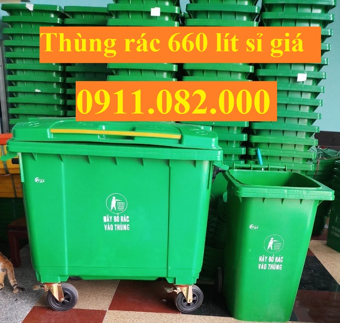 Thùng rác giá rẻ miền tây- thùng rác 120 lít, 240 lít-lh 0911082000