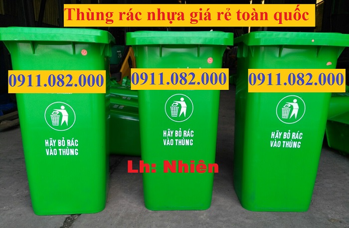 Thùng rác giá rẻ miền tây- thùng rác 120 lít, 240 lít-lh 0911082000