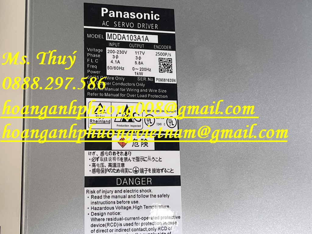 Panasonic MDDA103A1A - Bộ điều khiển nhập khẩu