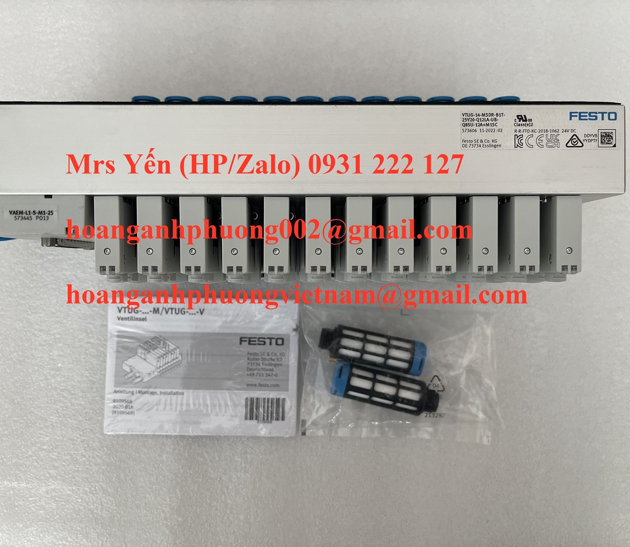 VUVG-L10-P53E-ZT-M7-1P3 van điện từ Festo mới giá tốt tại Dĩ An