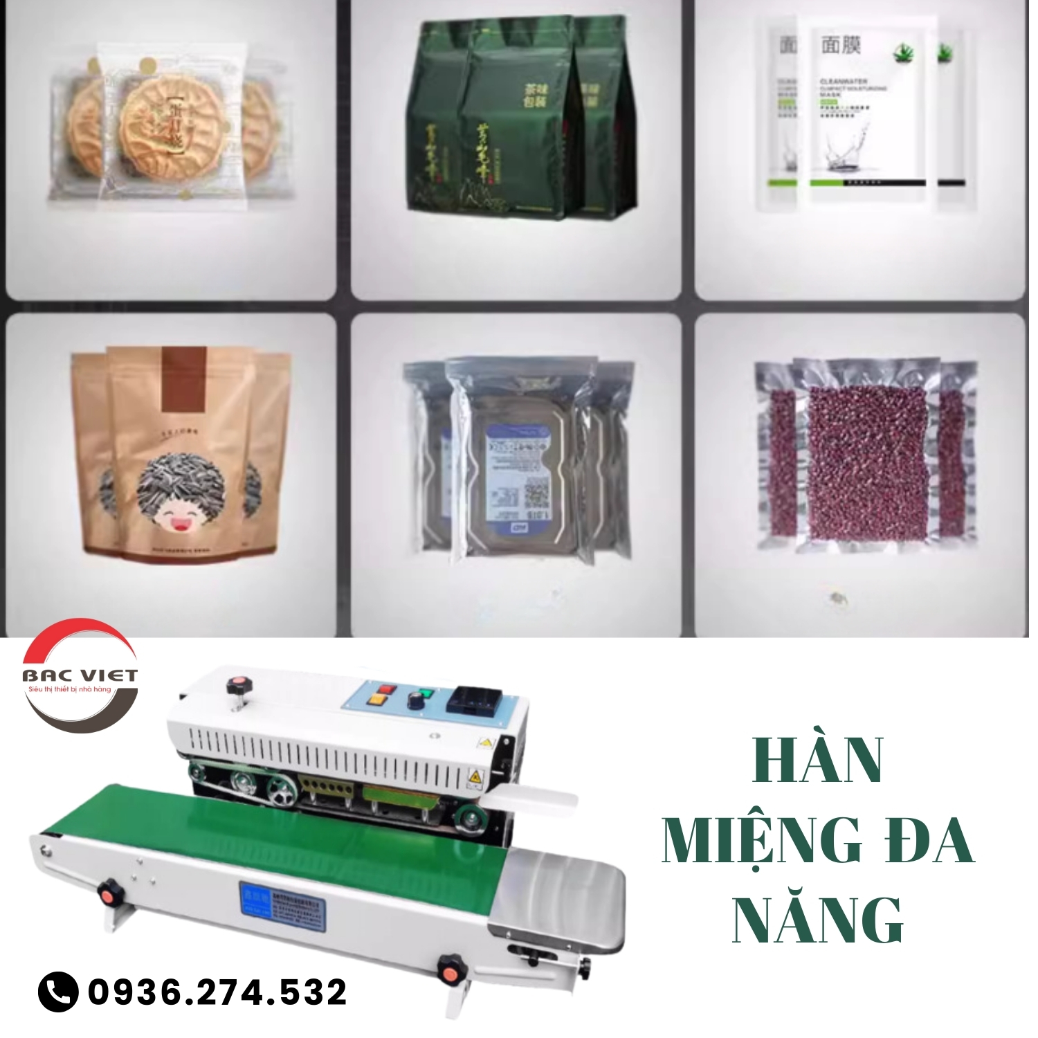 Máy hàn miệng túi tự động liên hoàn FR770