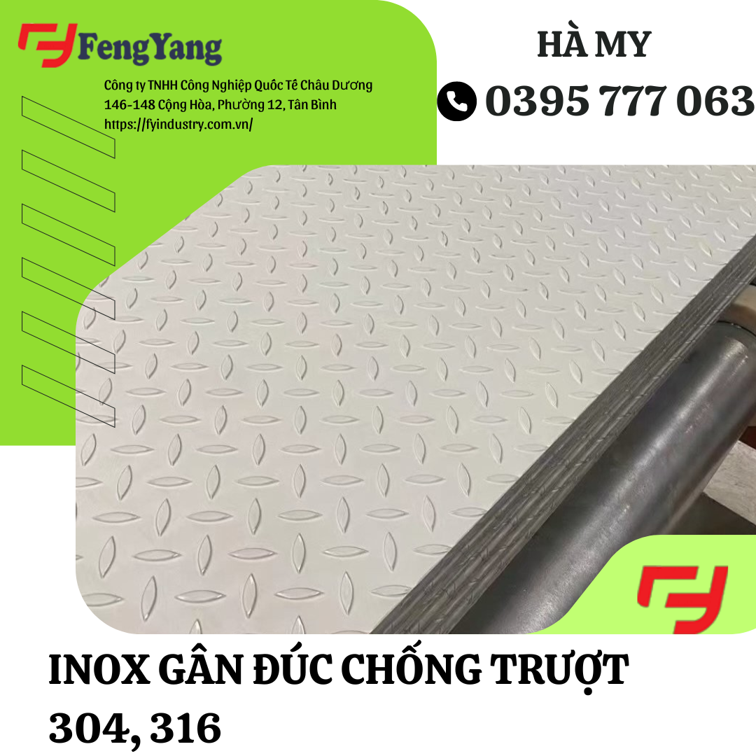 Inox gân chống trượt 304/316 Nhà máy FengYang