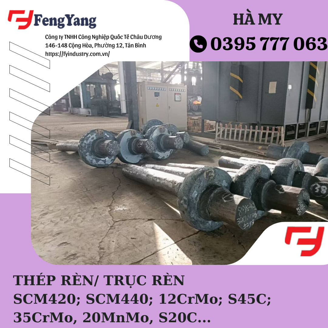 Thép rèn/trực rèn gia công theo yêu cầu SCM440, S45C, 42CrMo