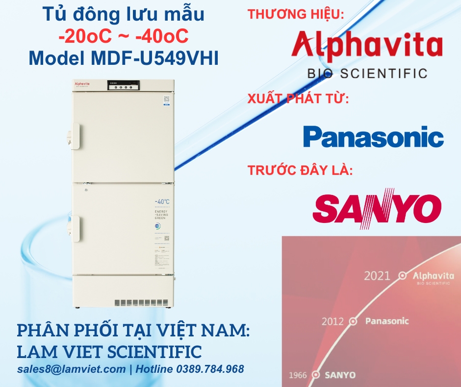 Tủ đông chứa mẫu Alphavital nhiệt độ từ -20 đến -40