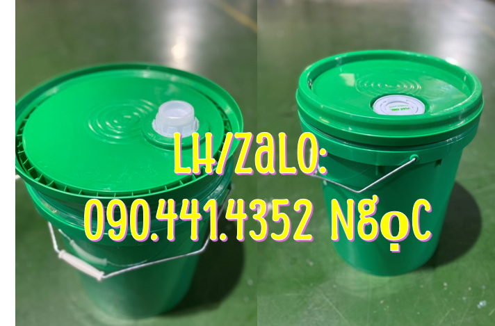 SX vỏ thùng sơn, xô nhựa cao cấp 5 lít - 10 lít - 20 lít - 30 lít TPHC
