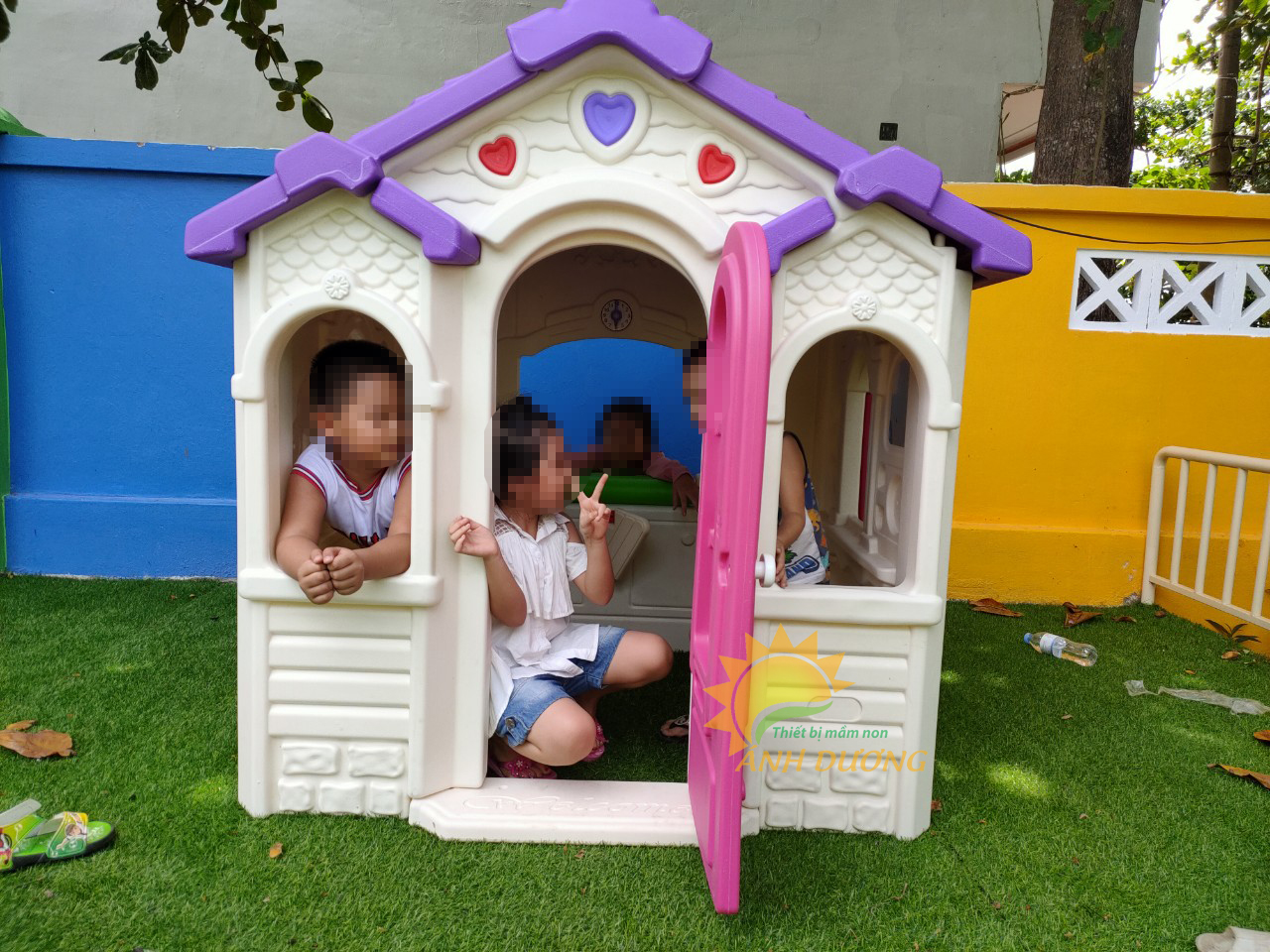 Nhà cổ tích bằng nhựa cho trẻ em mầm non giá tốt, chất lượng cao