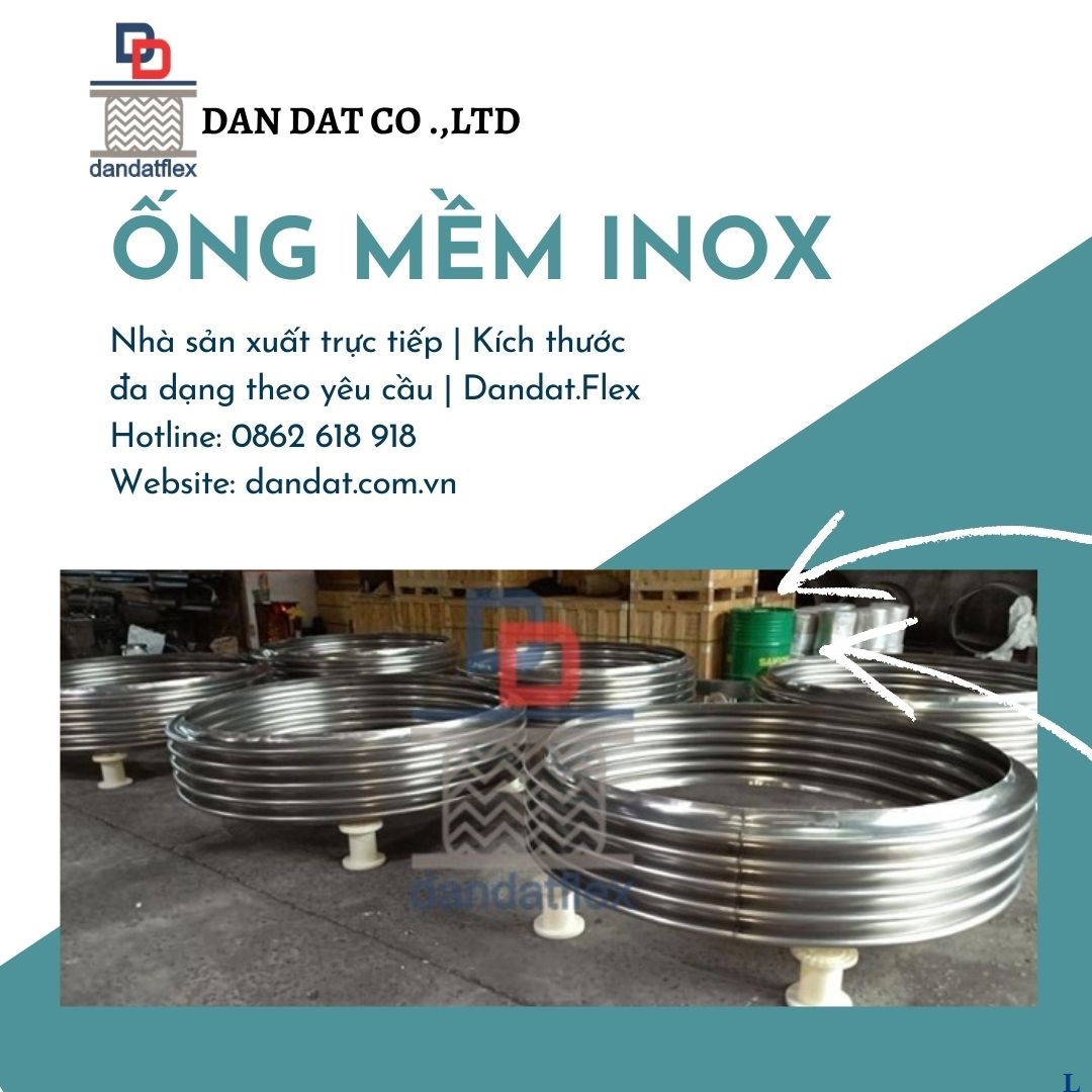 Khớp nối giãn nở inox, ống giản nở nhiệt, khớp giãn nở inox