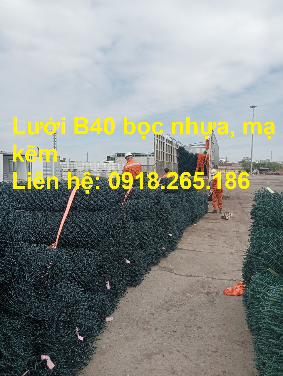 Lưới b40 mạ kẽm, bọc nhựa làm hàng rào khổ 1m,1m2,1m5,...