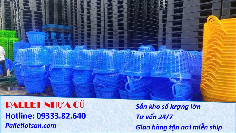 Pallet nhựa cũ giá rẻ Thanh Phát 09333.82.640