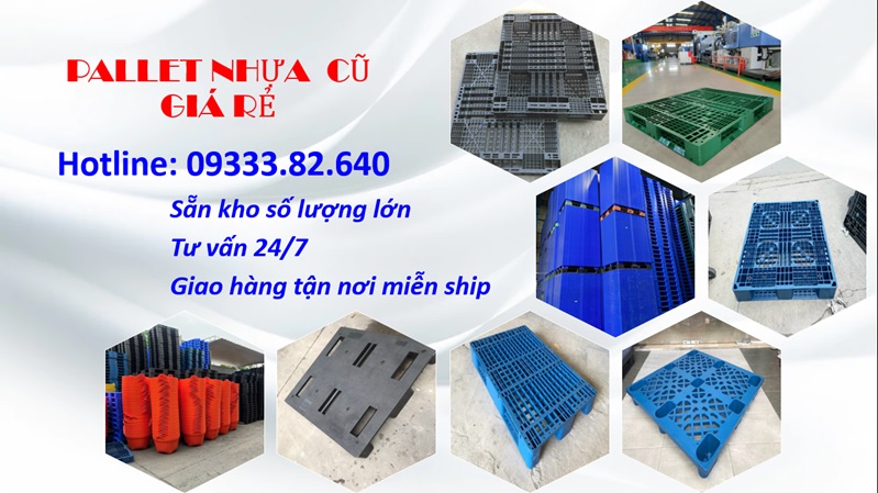 Pallet nhựa cũ giá rẻ Thanh Phát 09333.82.640