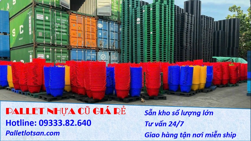 Pallet nhựa cũ giá rẻ Thanh Phát 09333.82.640