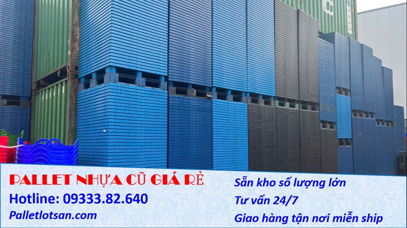 Pallet nhựa cũ giá rẻ Thanh Phát 09333.82.640