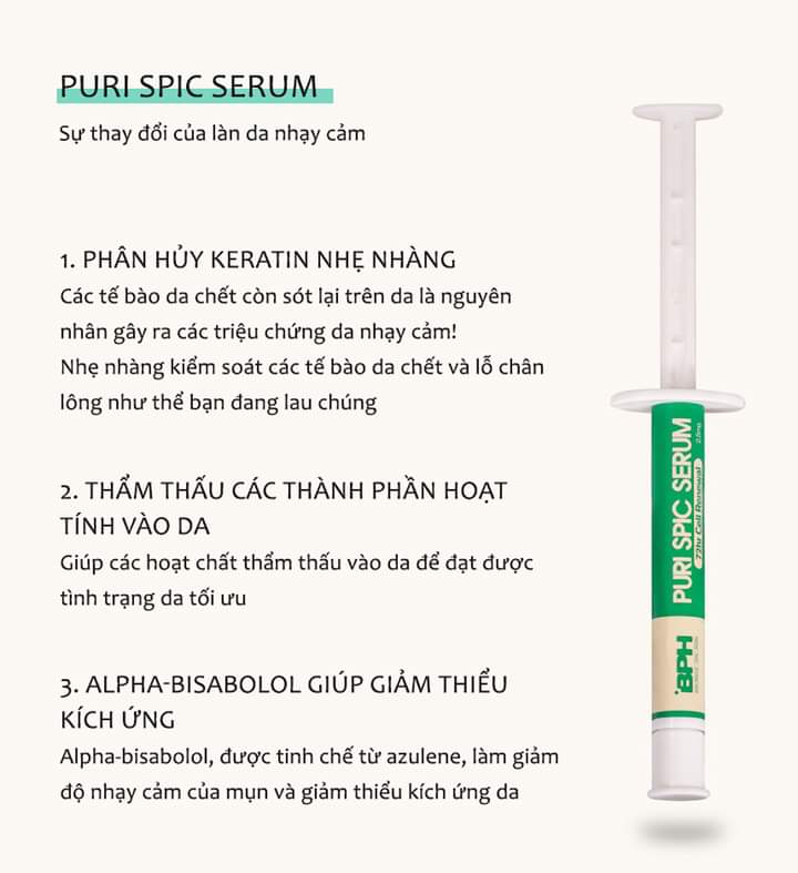 BPH PURI Spic Serum 2.5g & Serum   T 7g