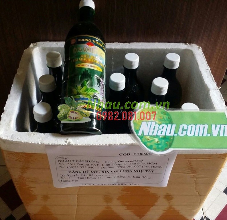 Nước cốt nhàu Hương Thanh (noni juice) bán hàng toàn quốc