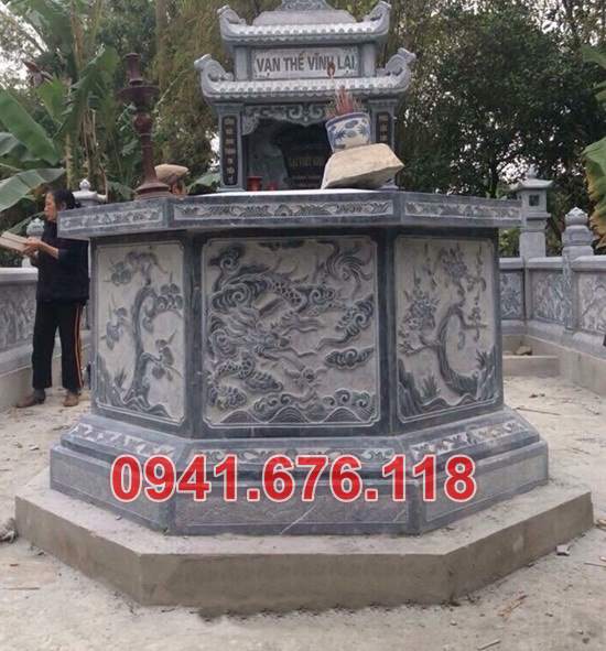Mẫu mộ đá tròn lục lăng đẹp bán tại đà nẵng quảng nam quảng ngãi