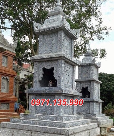 Mẫu bảo tháp đá phật giáo để tro cốt đẹp bán tại TP HCM Sài Gòn