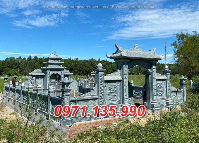 Khuôn viên lăng mộ đá đẹp bán tại TP HCM sài gòn nghĩa trang đá
