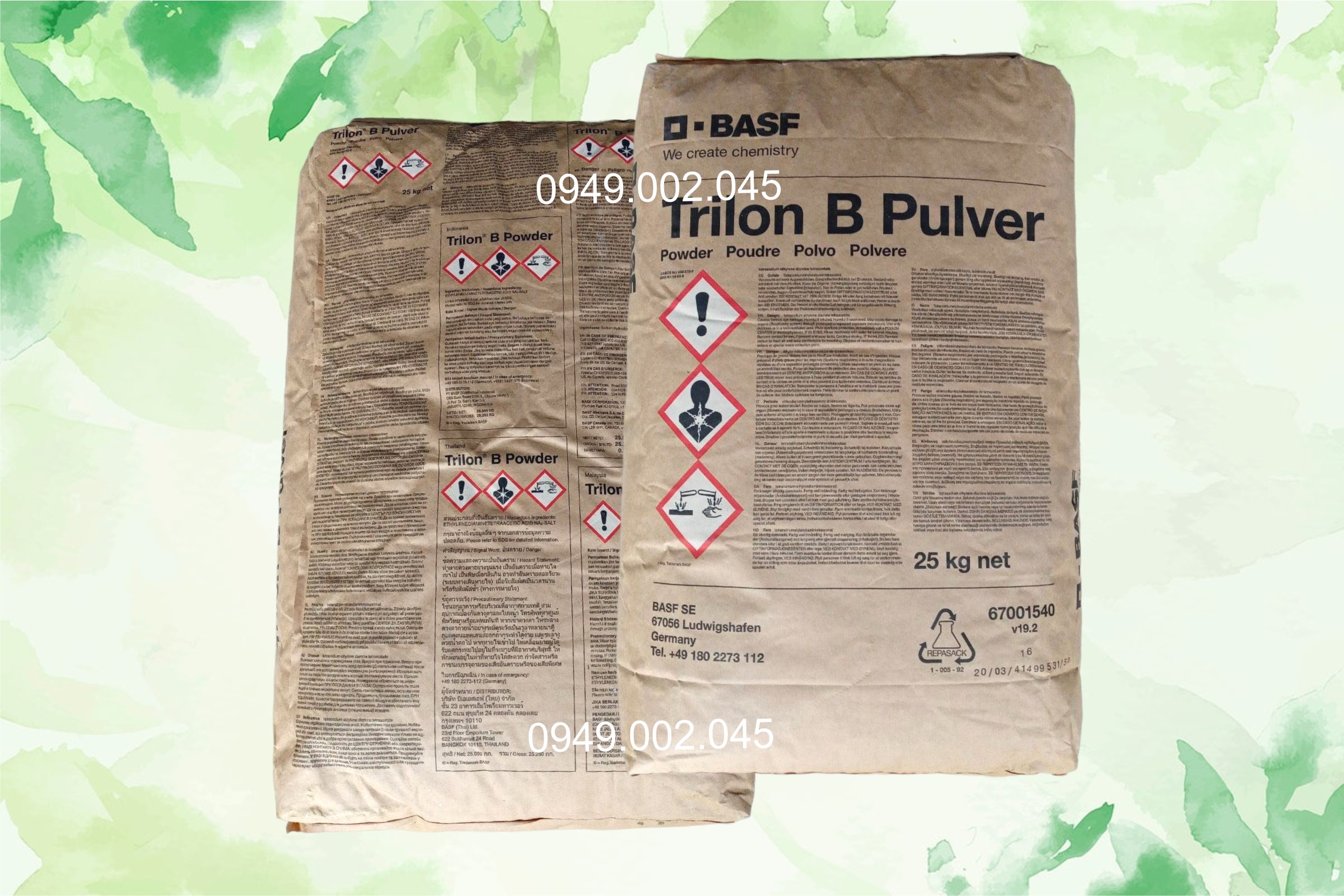 Trilon B - EDTA Đức 4 muối giúp khử kim loại nặng trong ao nuôi tôm cá