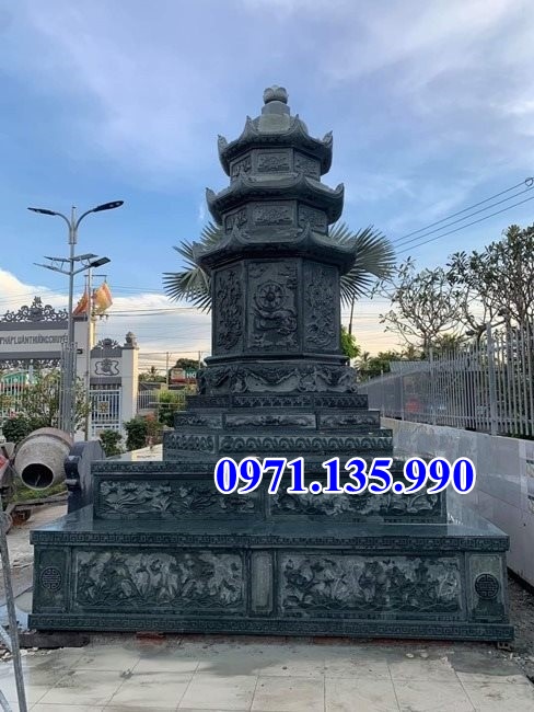 Mộ tháp đá - Mẫu mộ tháp bằng đá đơn giản đẹp bán tại Khánh Hoà
