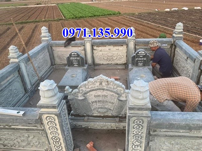 Mộ đá đôi - Mẫu mộ đôi bằng đá tự nhiên đẹp bán tại Đồng Nai 82